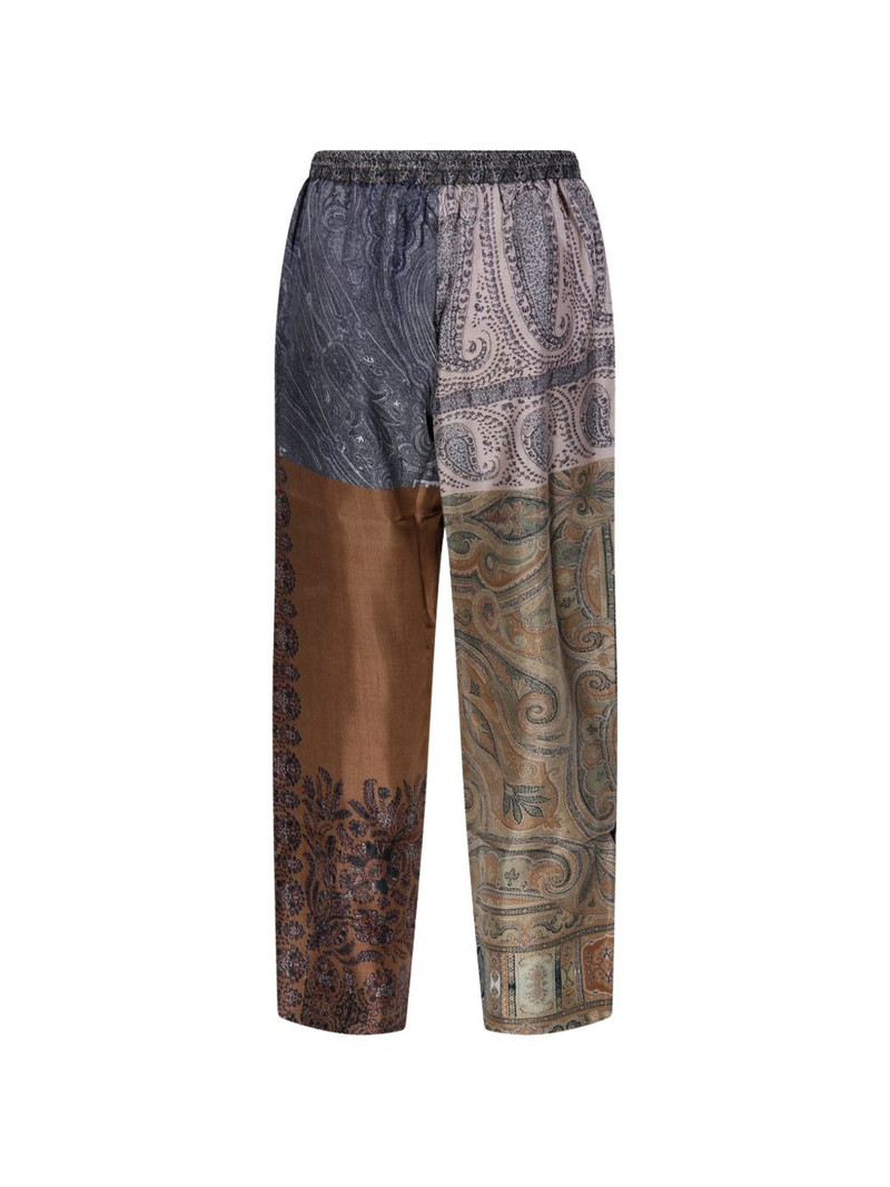 Aloe paisley patchwork trousers 1