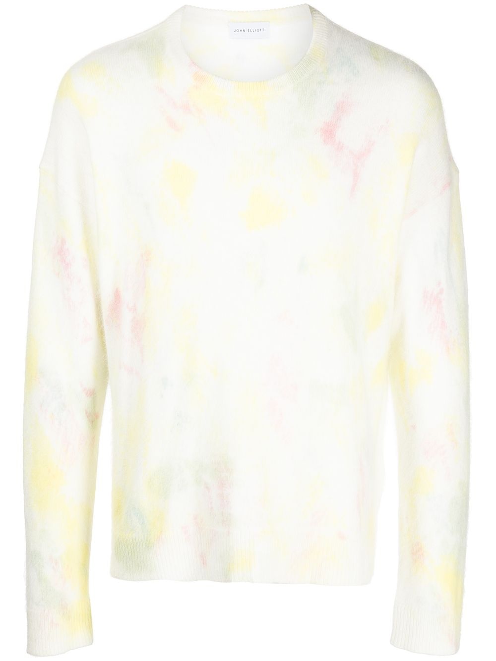 tie dye-print knitted jumper - 1