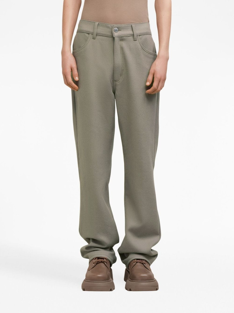 wool straight-leg trousers 5