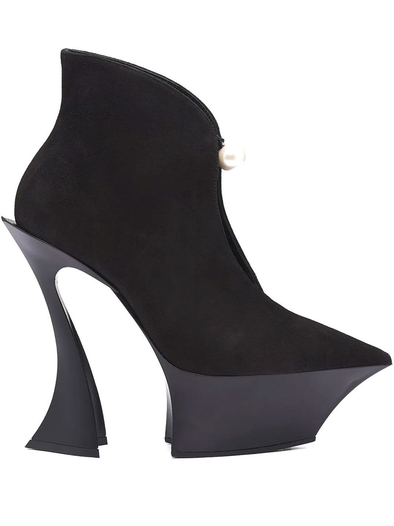95mm Fang sculpted-heel boots 1