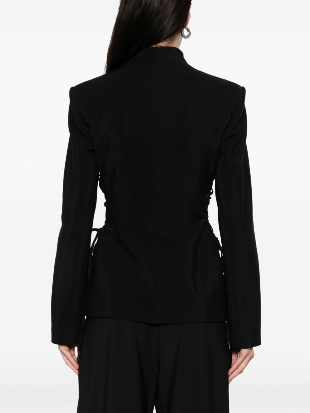 sculptural laced jacket - 4