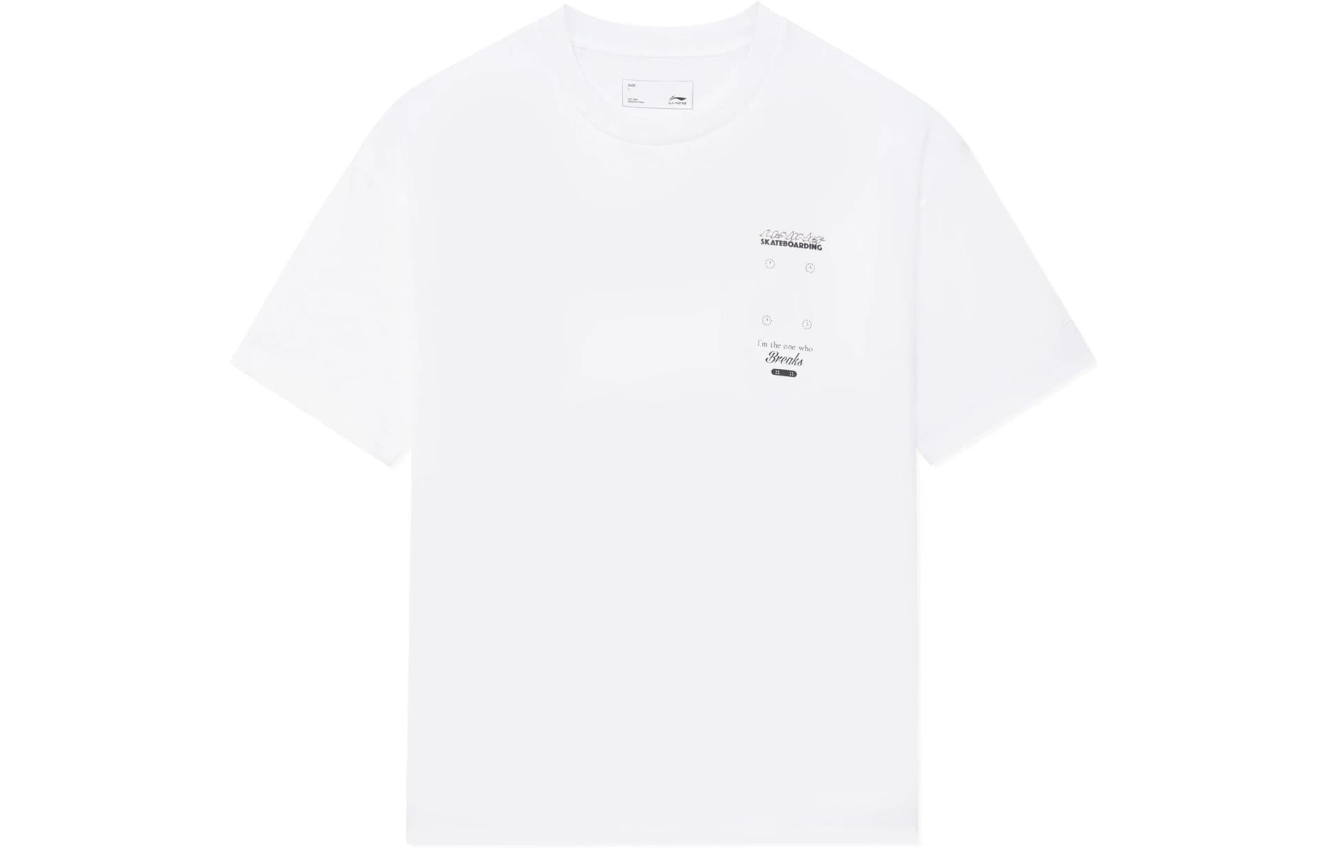 Li-Ning Skate For Freedom Graphic T-shirt 'White' AHSS305-3 - 1