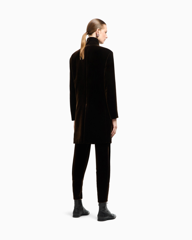 DOUBLE-BREASTED VELVET COAT 3