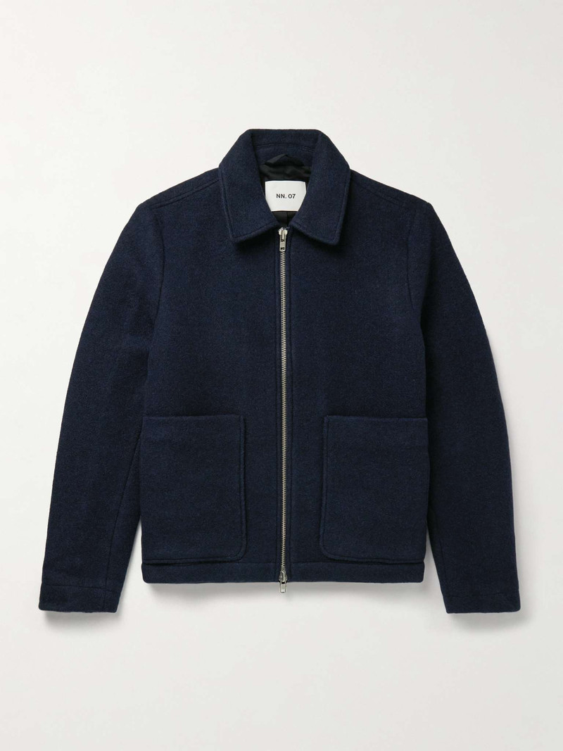 Gael Checked Brushed Wool-Blend Jacket - 1