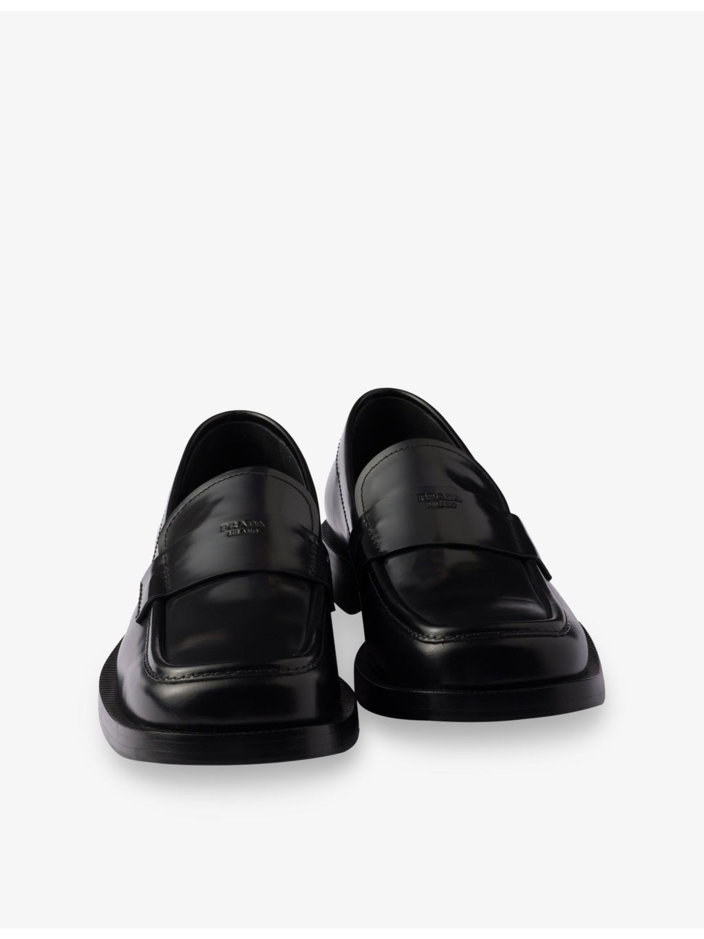 Brand-Debossed Leather Loafers - 5