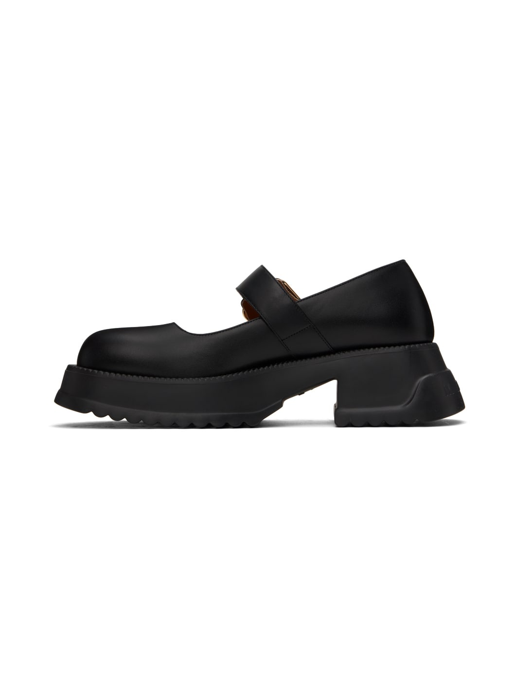 Black Mary Jane Platform Loafers - 3