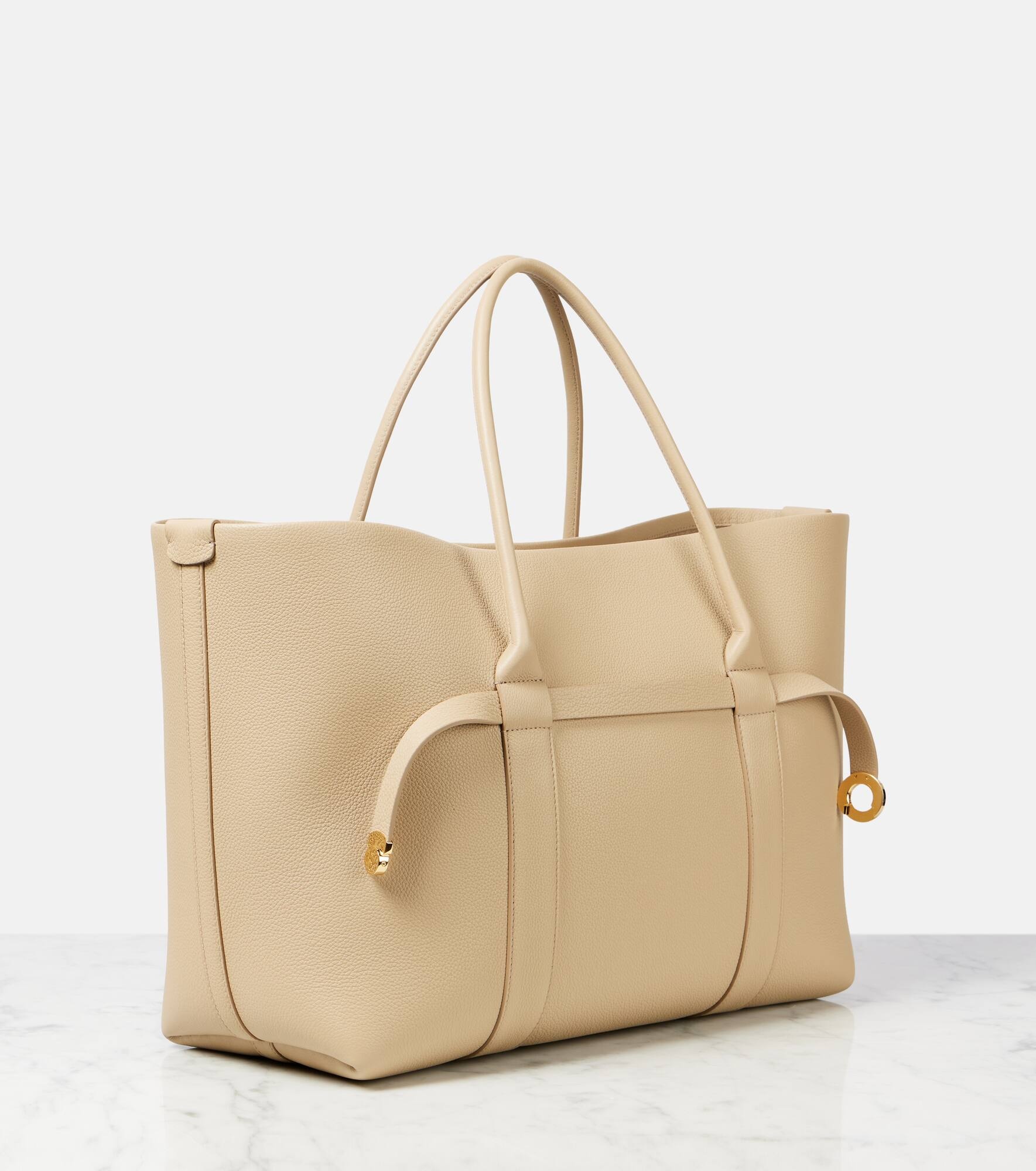 Ghiera Large leather tote bag - 4
