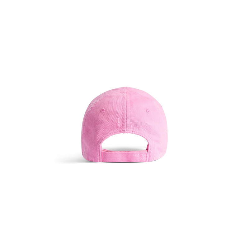 Laurel Classic  Cap in Baby Pink/white 3