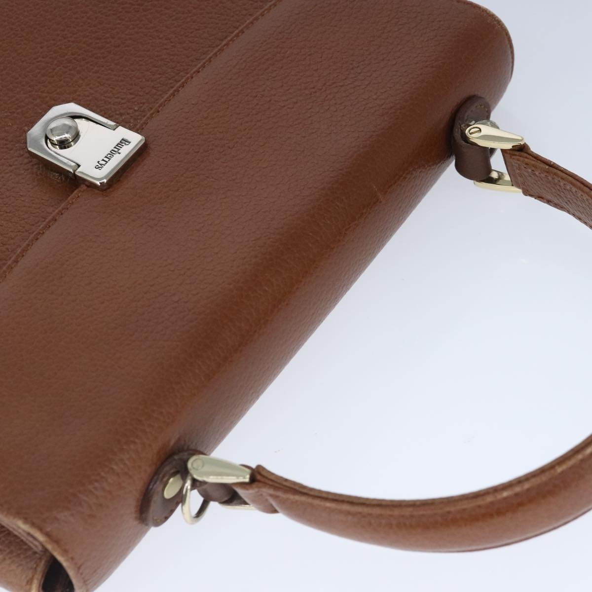 Burberry Hand Bag Leather Brown - 6