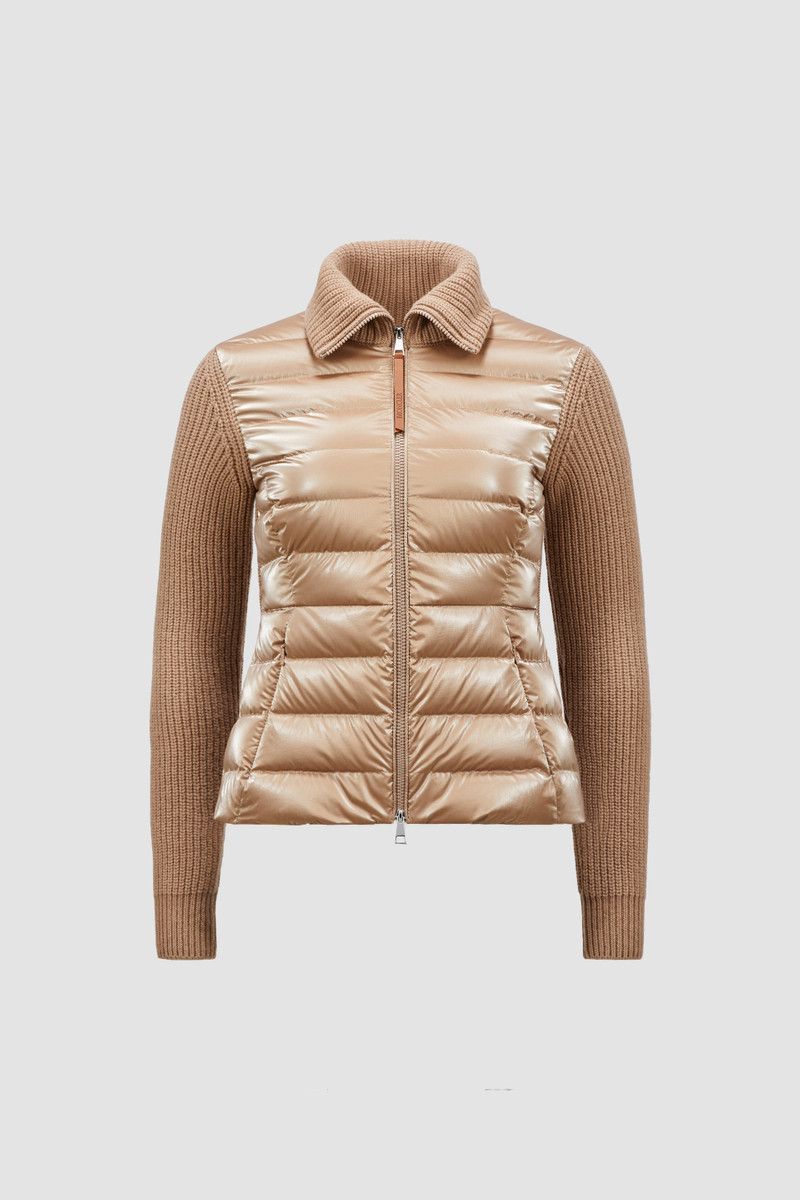 Padded Wool Zip-Up Cardigan 1