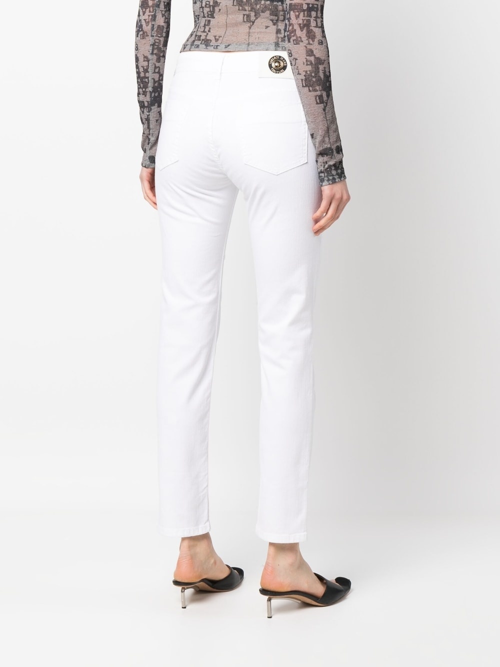 logo-patch skinny jeans - 4