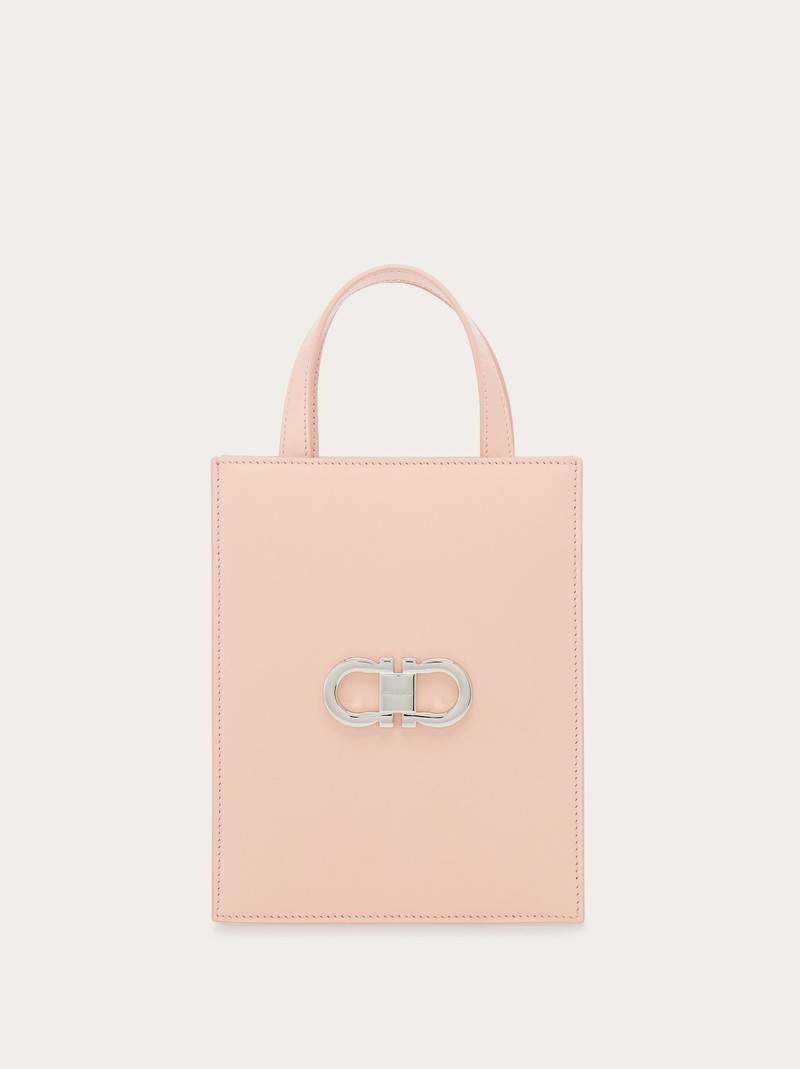 Double Gancini mini tote bag 1