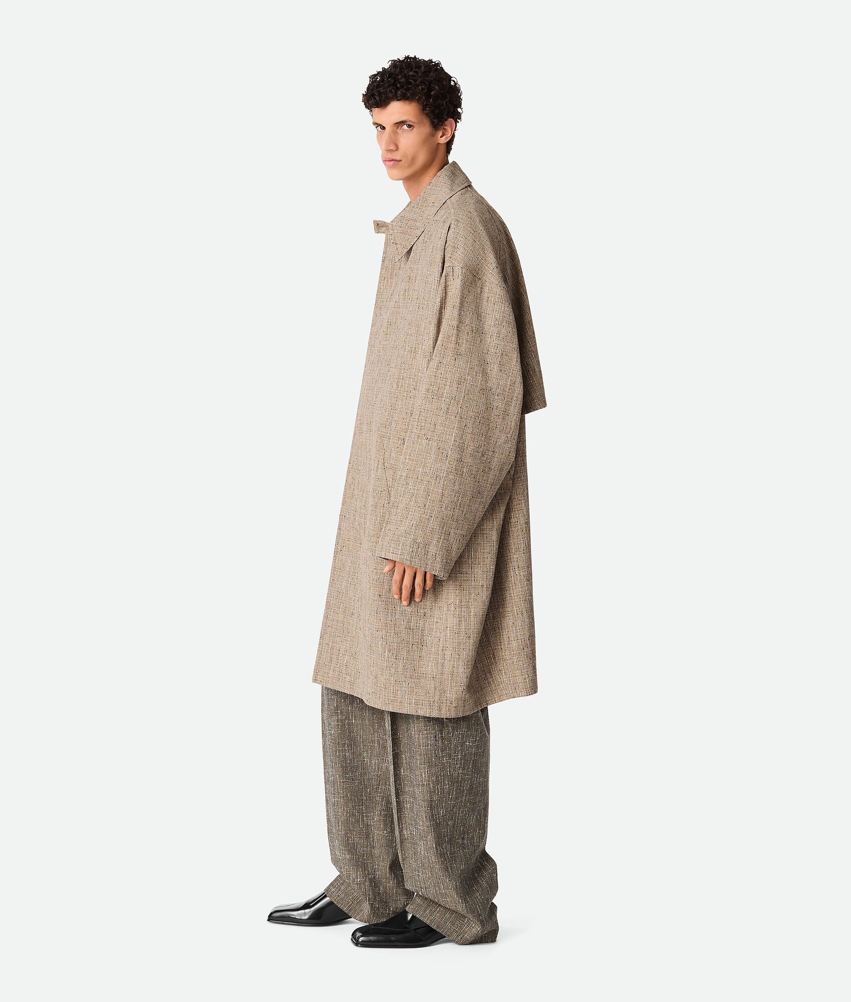 Fleck Viscose Coat - 2