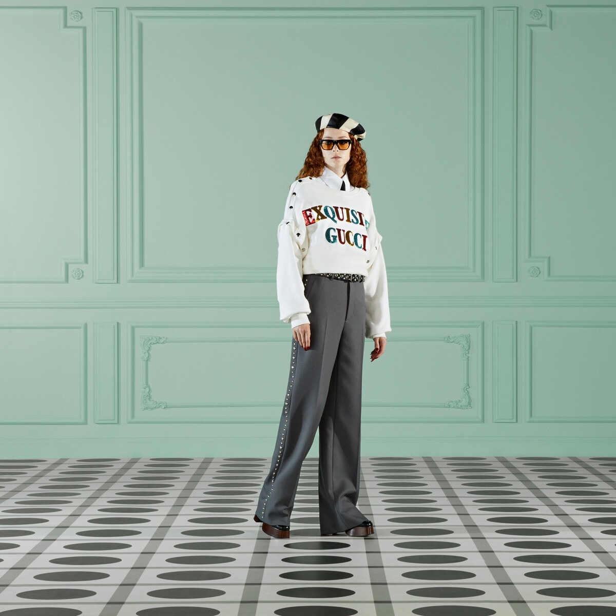 'Exquisite Gucci' cotton sweatshirt - 2