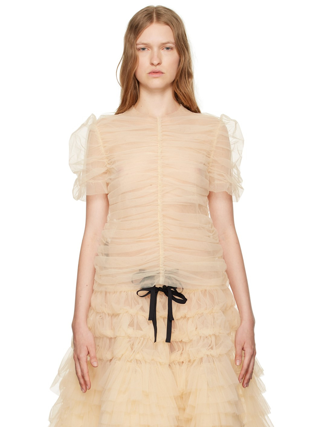 Beige Clara Blouse - 1