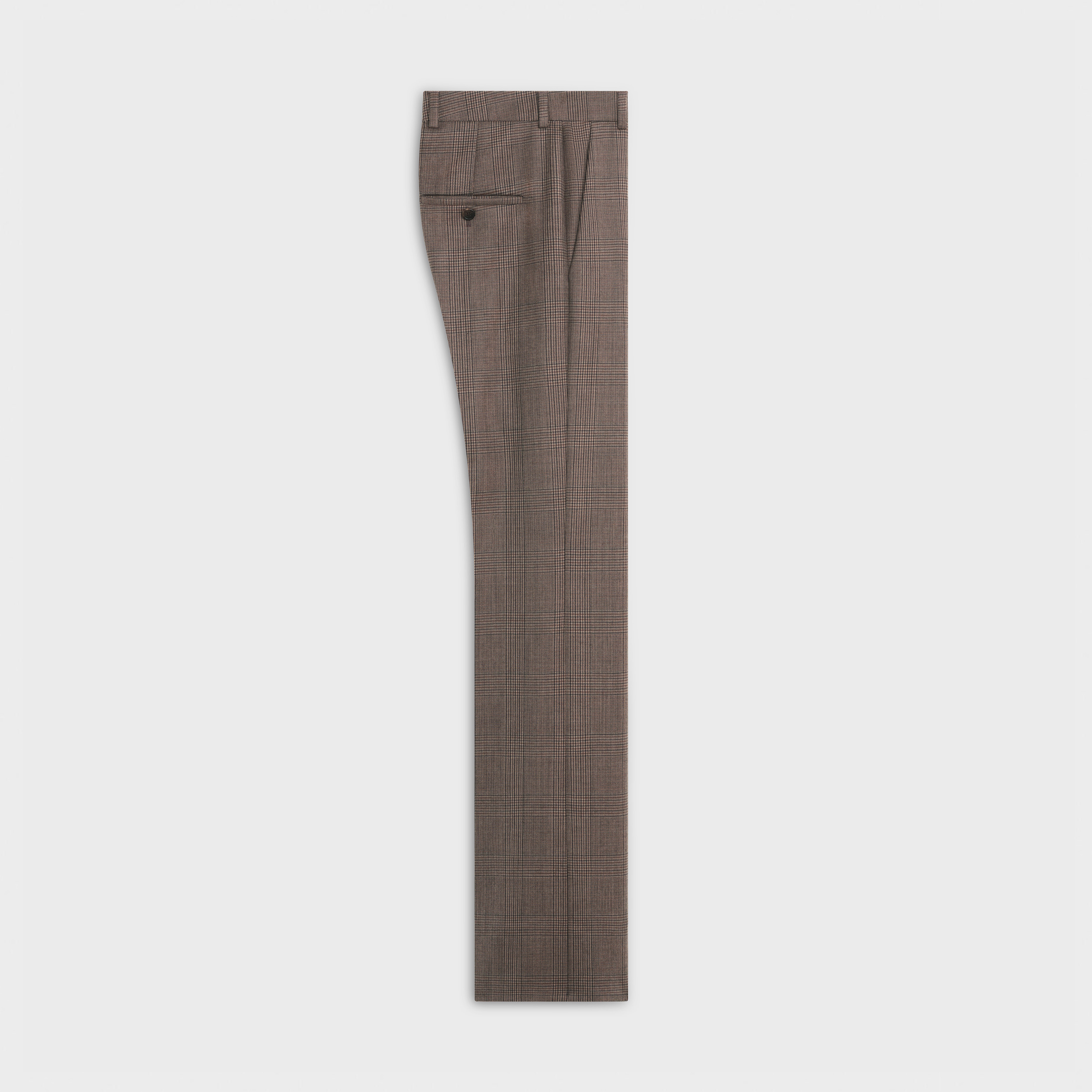 STRAIGHT-CUT PANTS WITH PRINCE OF WALES CHECK - 2