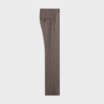 CELINE STRAIGHT-CUT PANTS WITH PRINCE OF WALES CHECK outlook