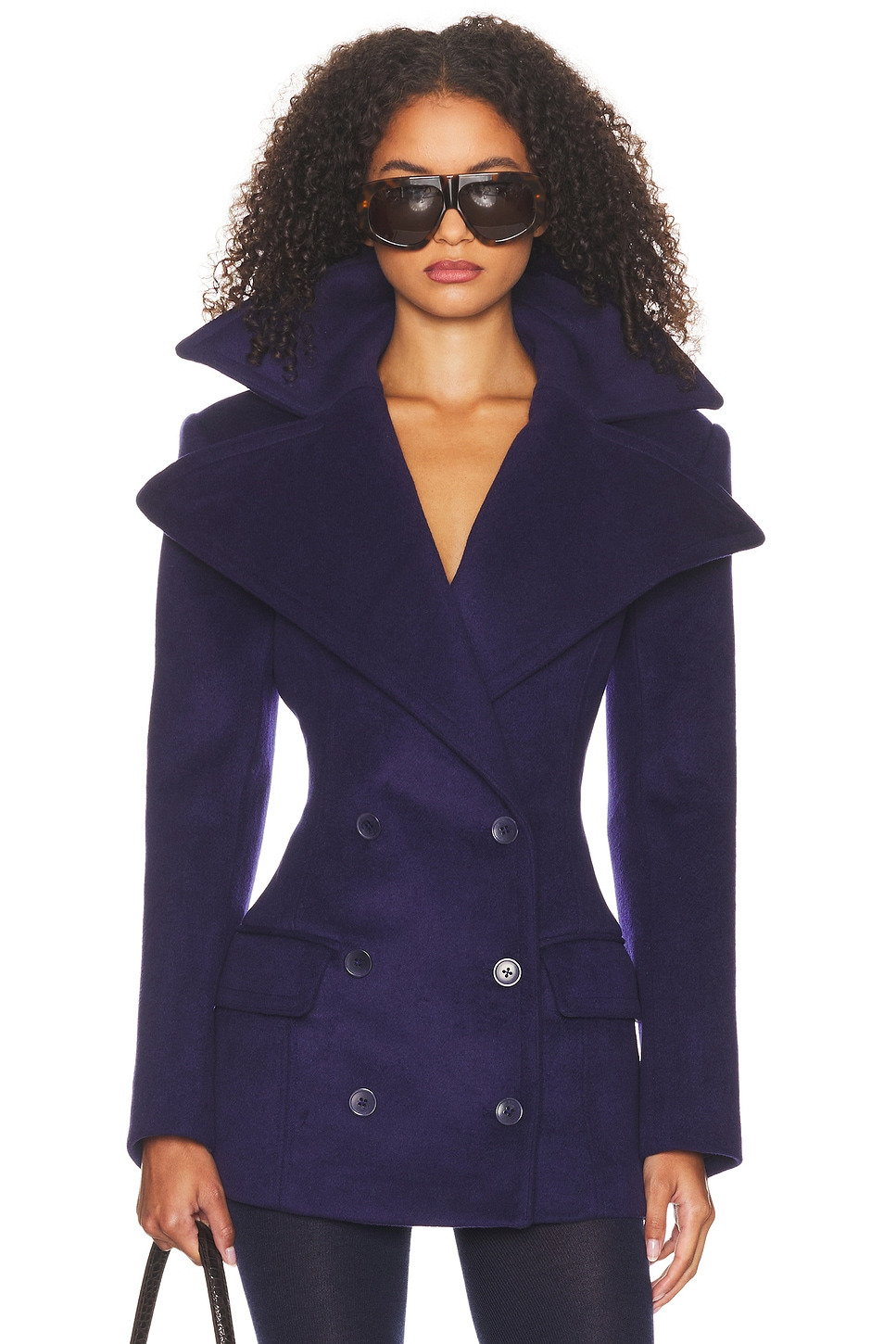 The Dramatic Collar Peacoat - 2