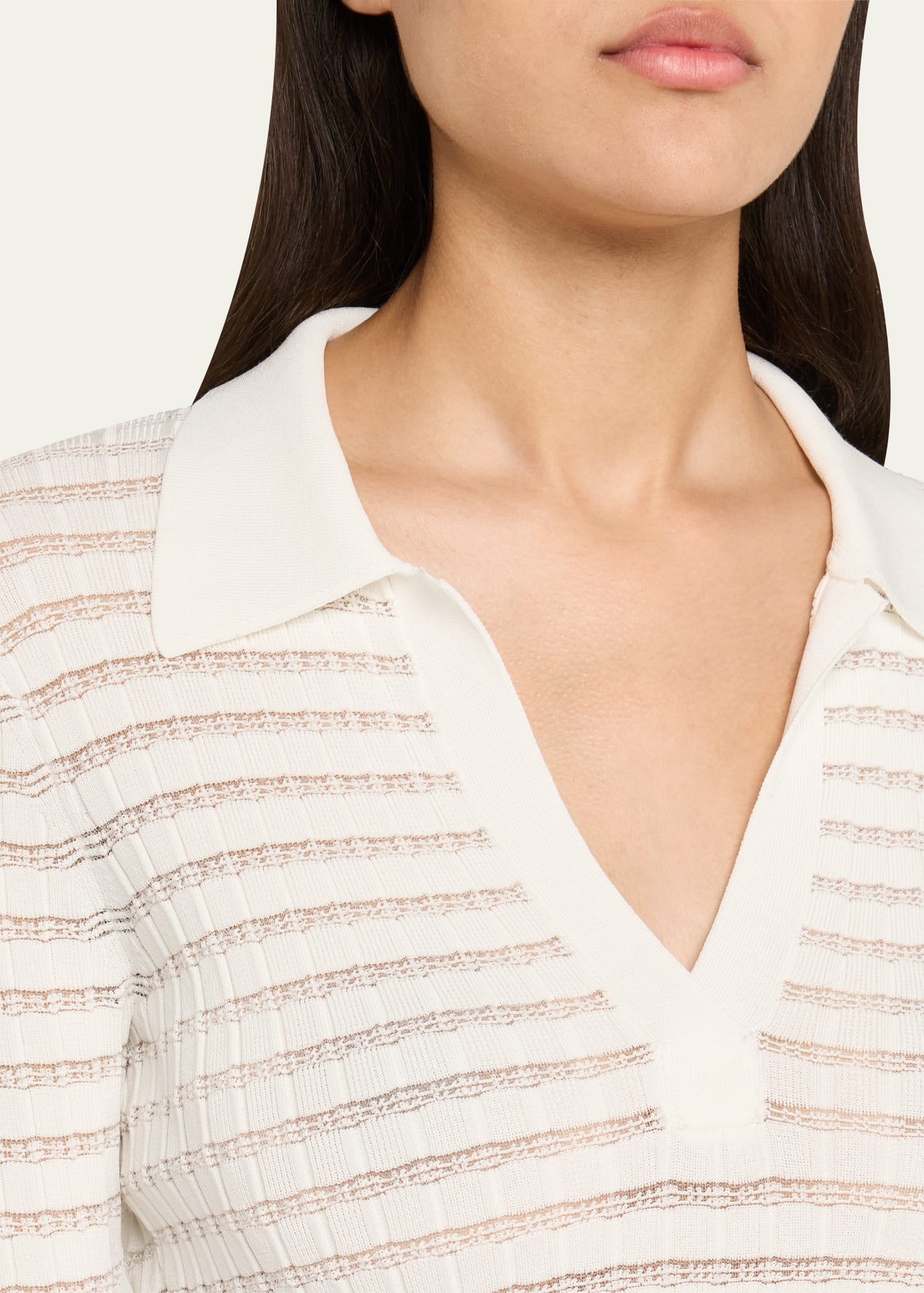 Long-Sleeve Polo Top - 5