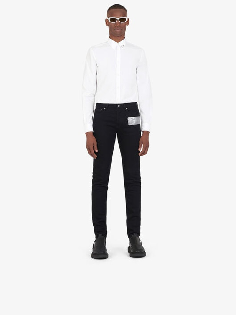 Givenchy GIVENCHY SKINNY JEANS WITH LATEX BAND outlook