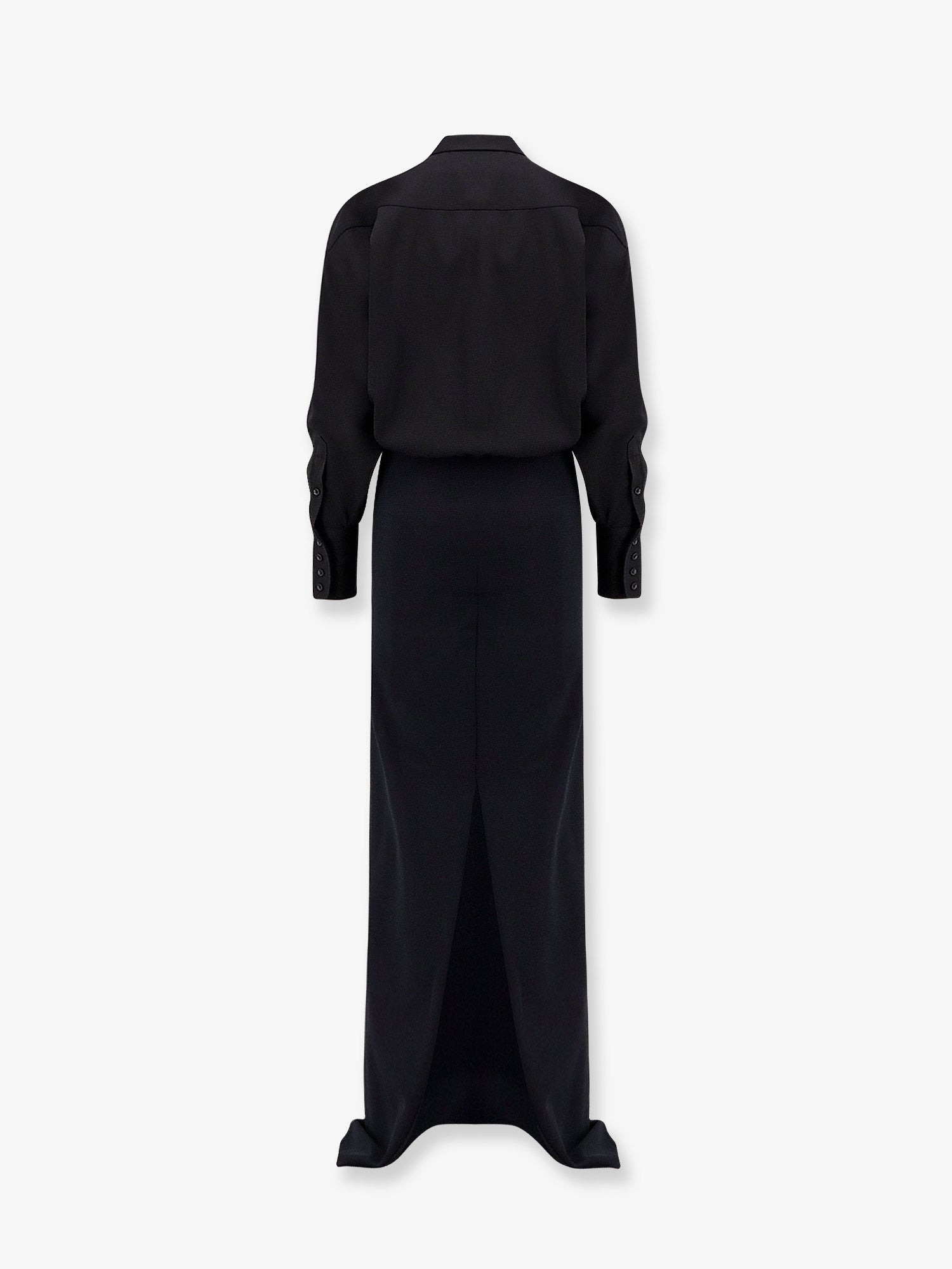 Darkpark Wool And Satin Long Dress - 2