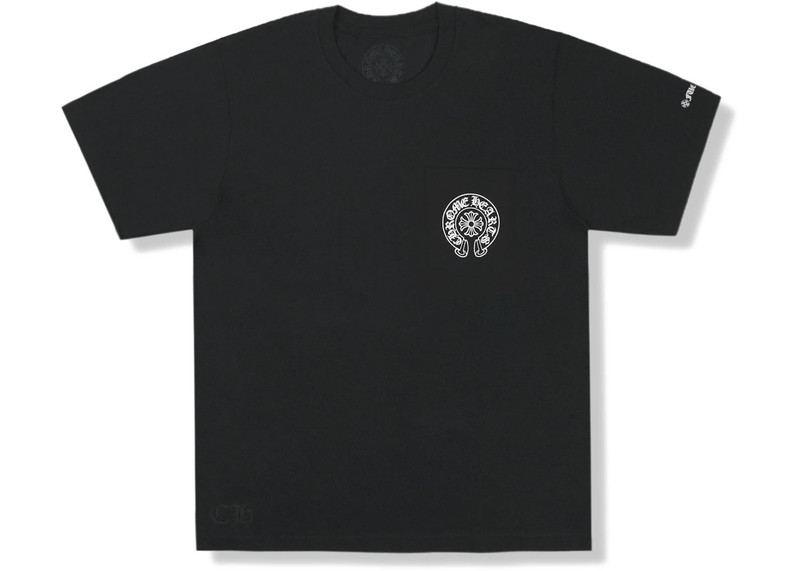 Chrome Hearts Chrome Hearts Horse Shoe Logo Pocket T-Shirt Black outlook