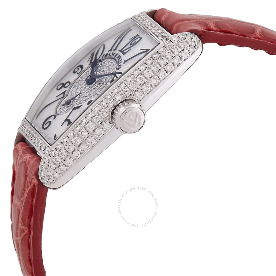 Franck Muller Cintree Curvex Hand Wind Diamond Silver Dial Watch 1750 S6 G D CD OG - 2