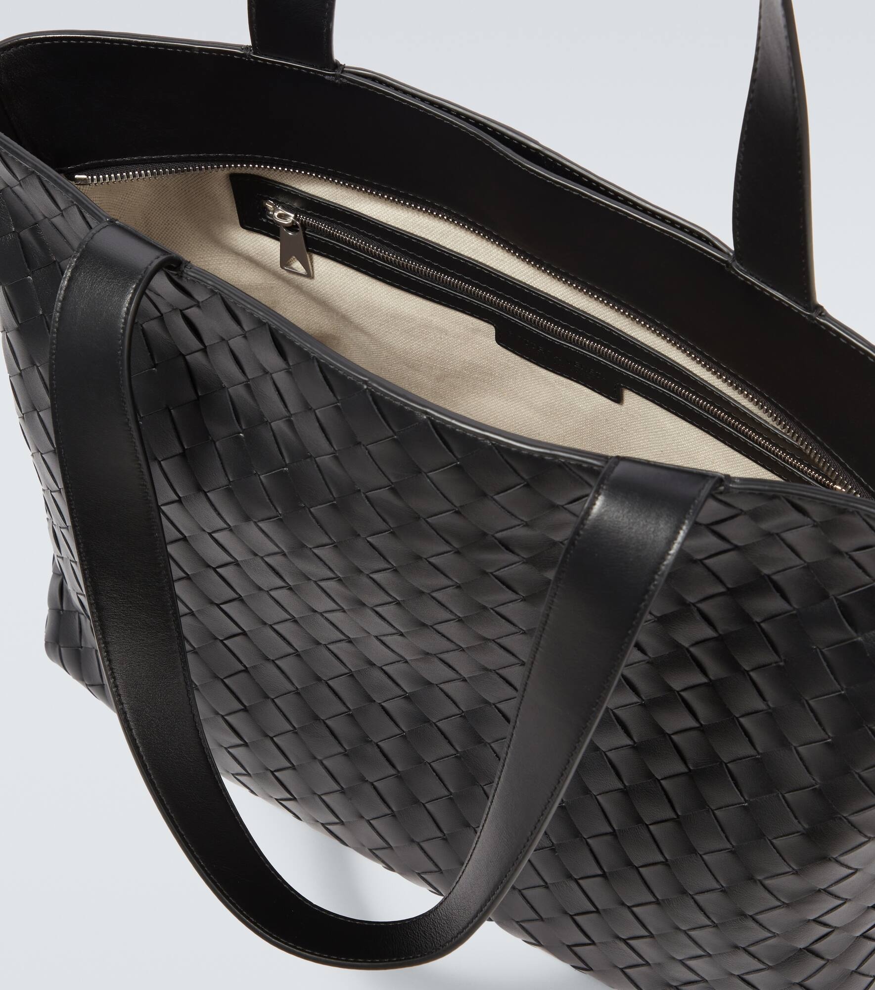 Intrecciato Small leather tote bag - 4