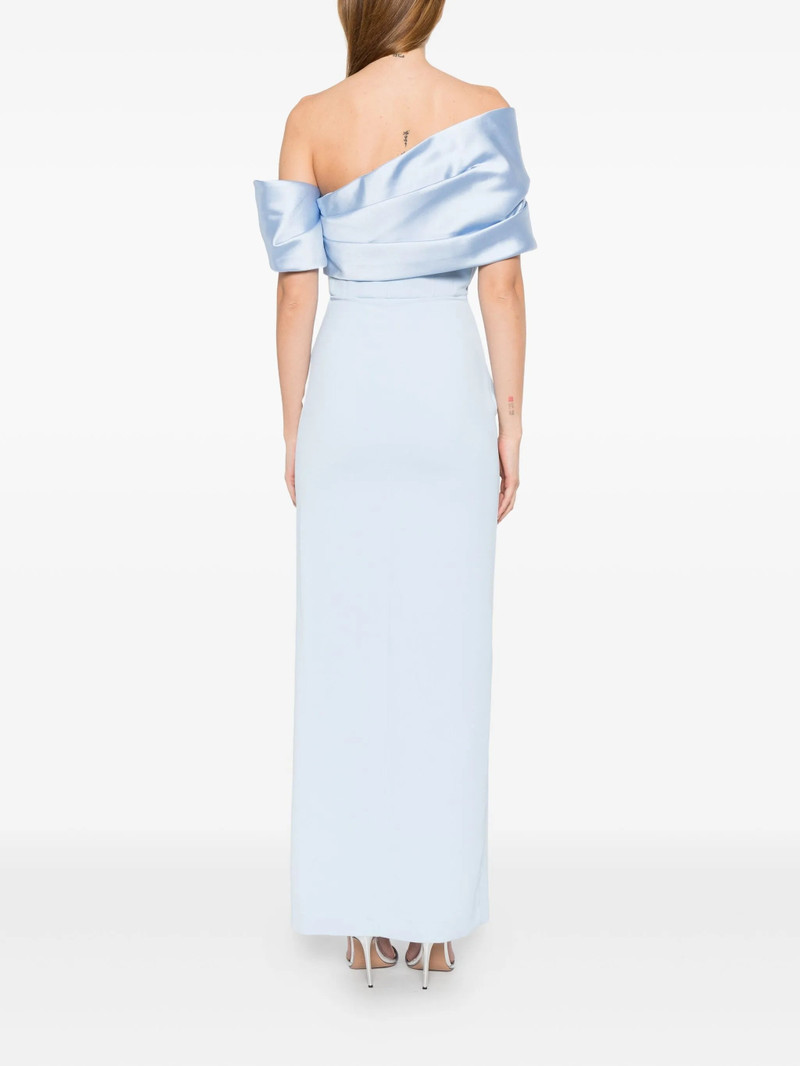 Solace London Draped Off-shoulder Dress 4