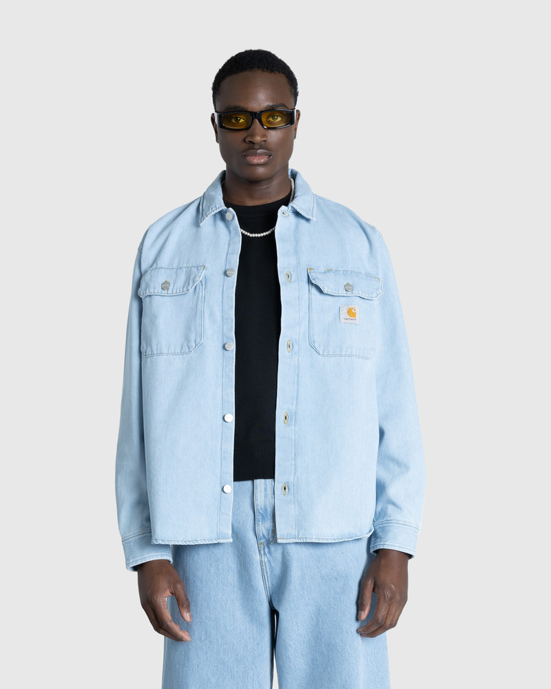 Carhartt Carhartt WIP – Harvey Shirt Jacket Blue/Stone Bleached outlook