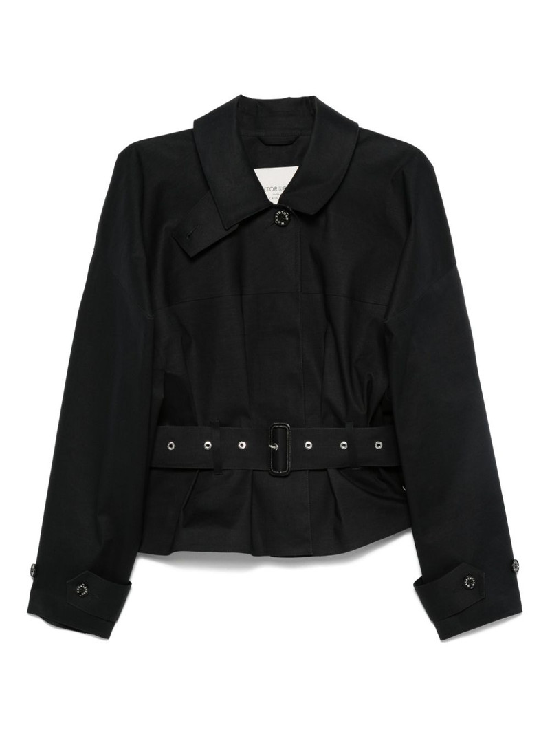 cotton belted raincoat 1