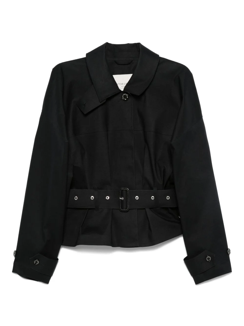 cotton belted raincoat - 1