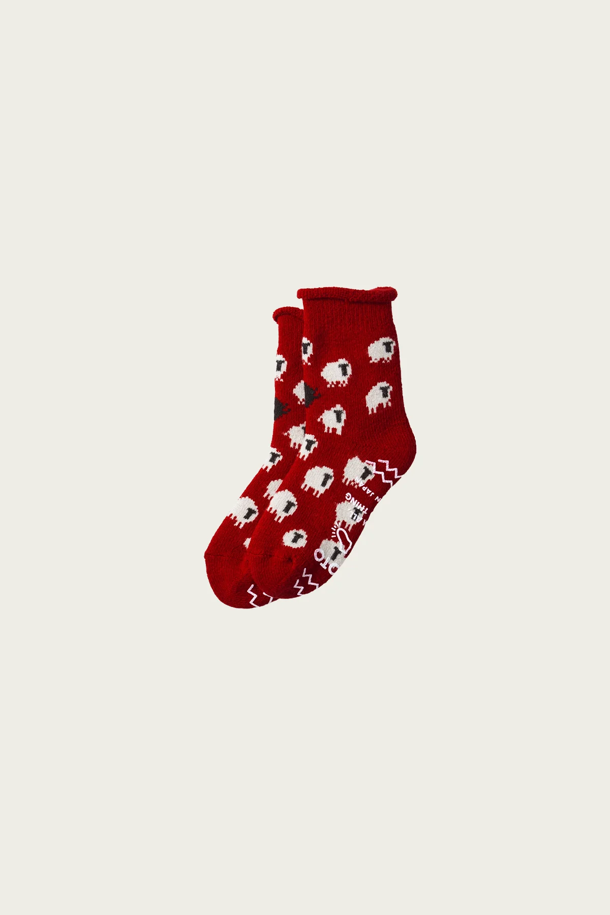 Pile Room Socks "Sheep" - Red - 1