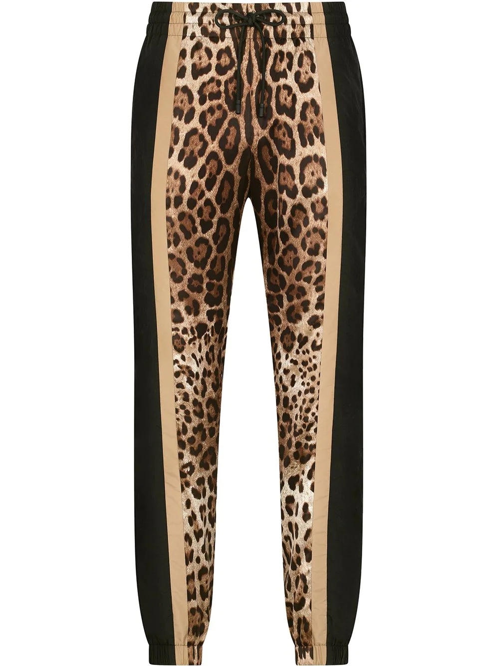 leopard-print sweatpants - 1