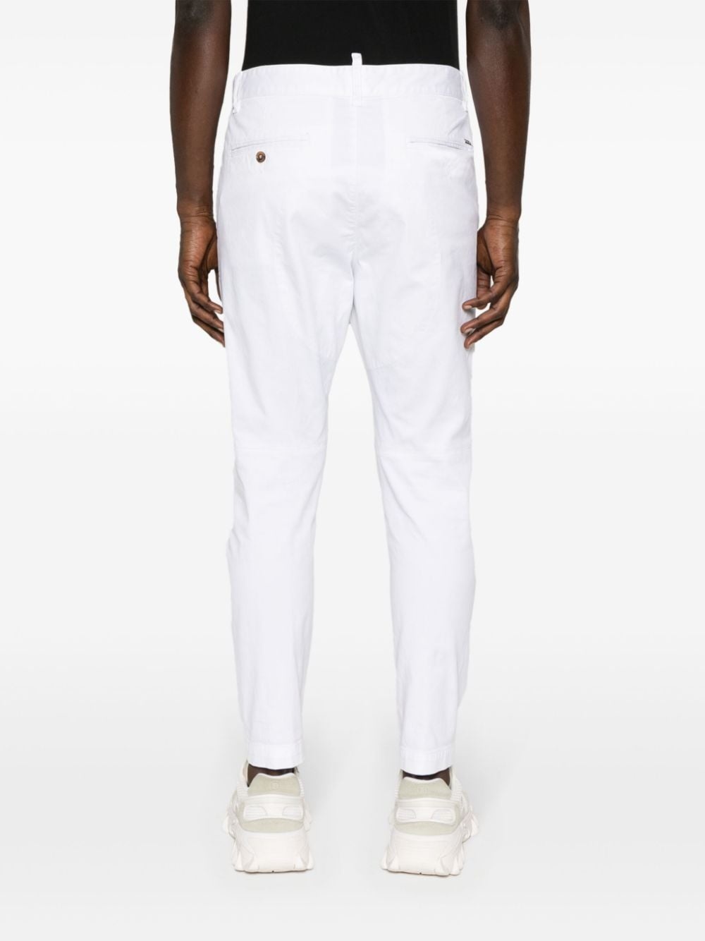 mid-rise tapered trousers - 4