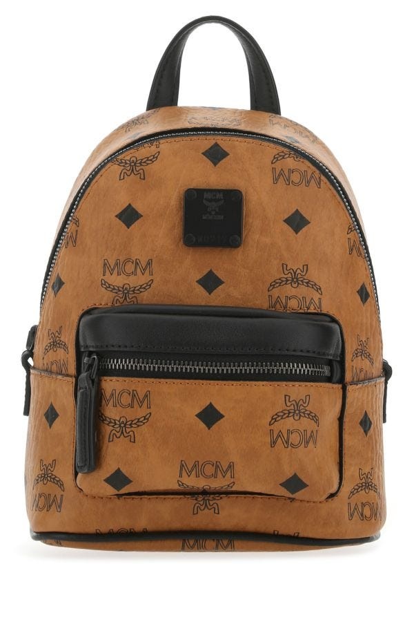 MCM Printed Leather Handbag - 1