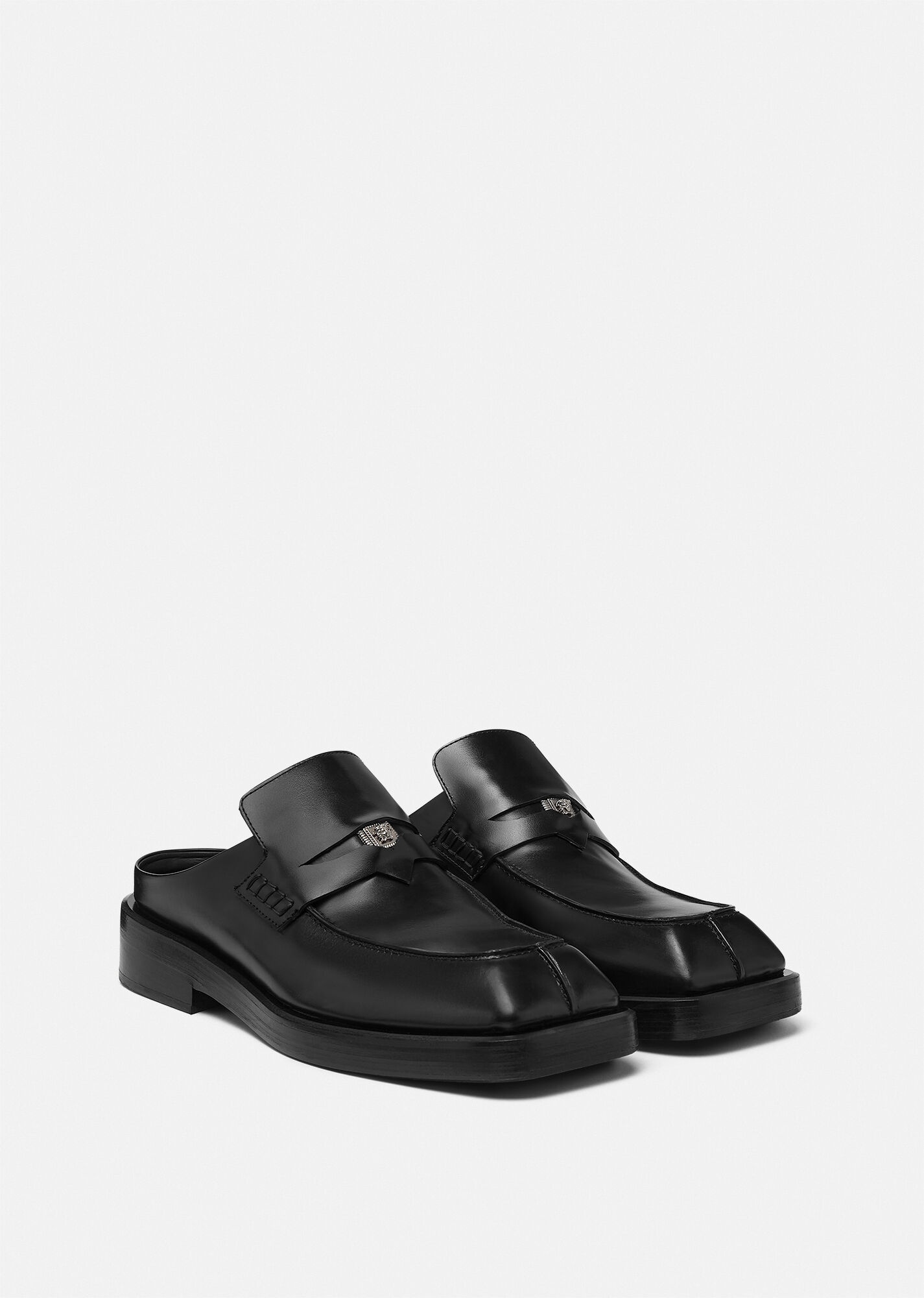 Squared Loafer Mules - 2