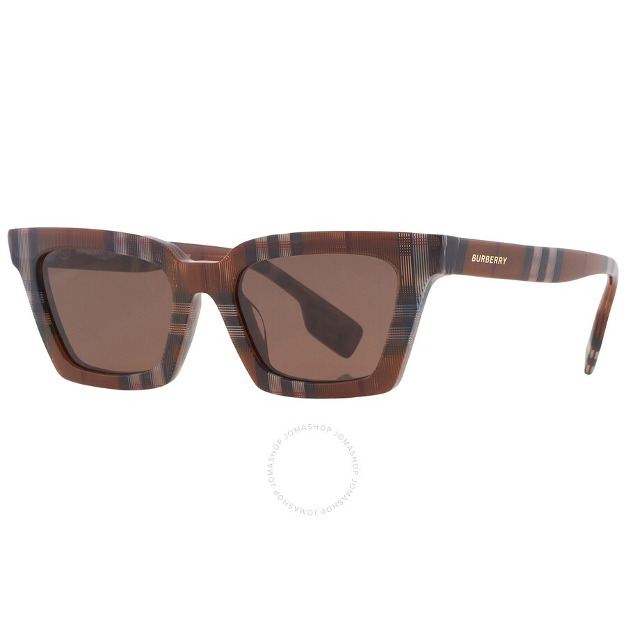 Burberry Briar Dark Brown Square Ladies Sunglasses BE4392U 396673 52 - 5