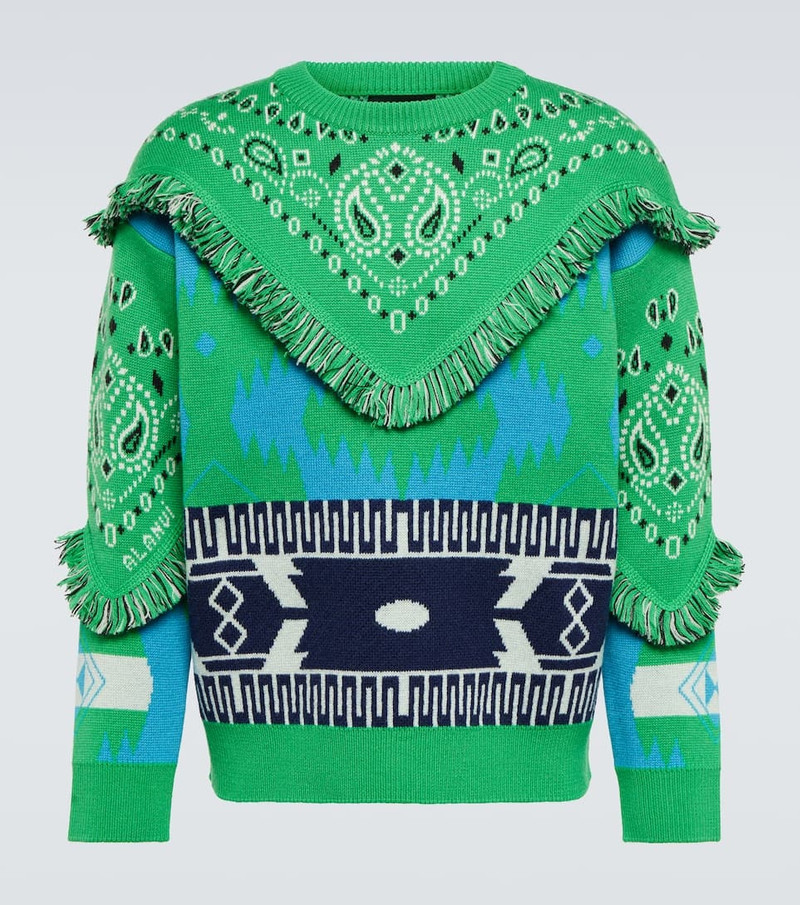 Icon Bandana jacquard virgin wool sweater - 1