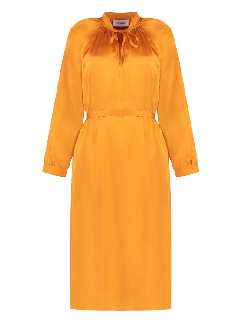 satin midi dress 1