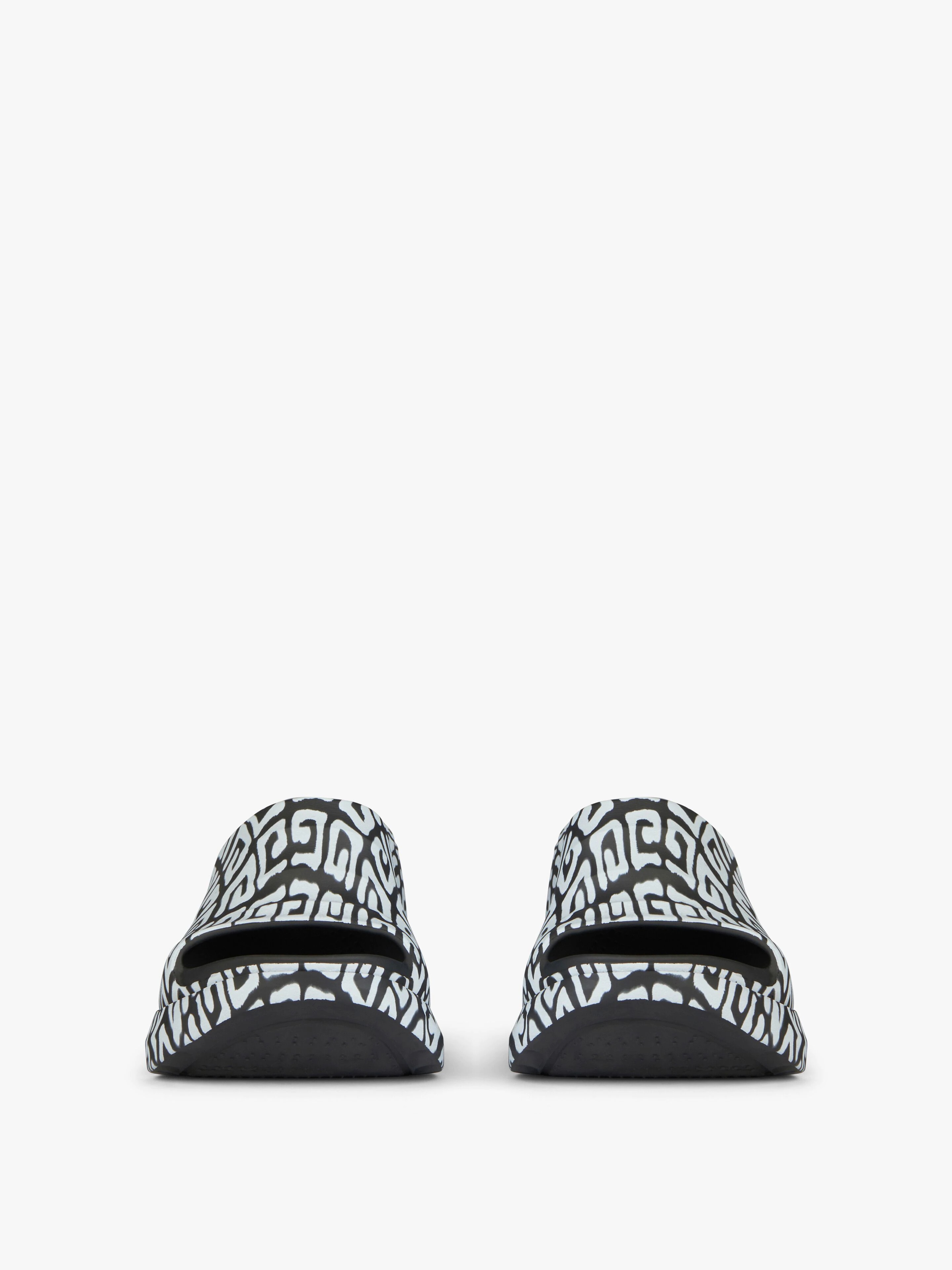 MARSHMALLOW SANDALS IN RUBBER WITH TAG EFFECT 4G PRINT - 2