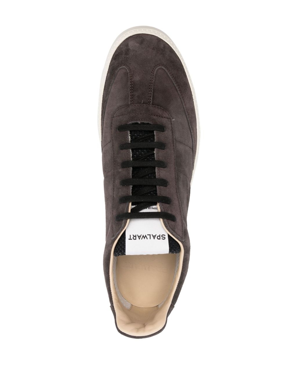 logo-patch low-top sneakers - 4