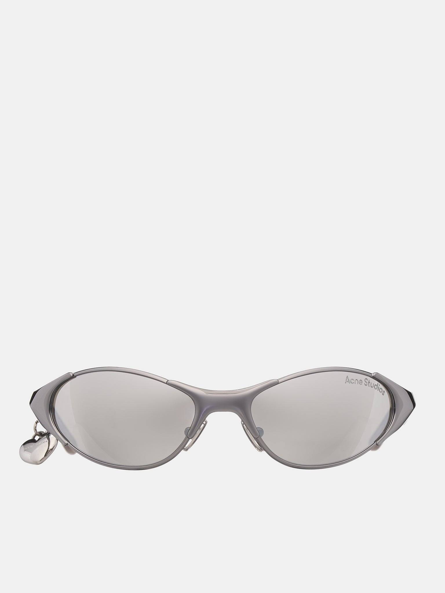 Metal Frame Charm Sunglasses - 1