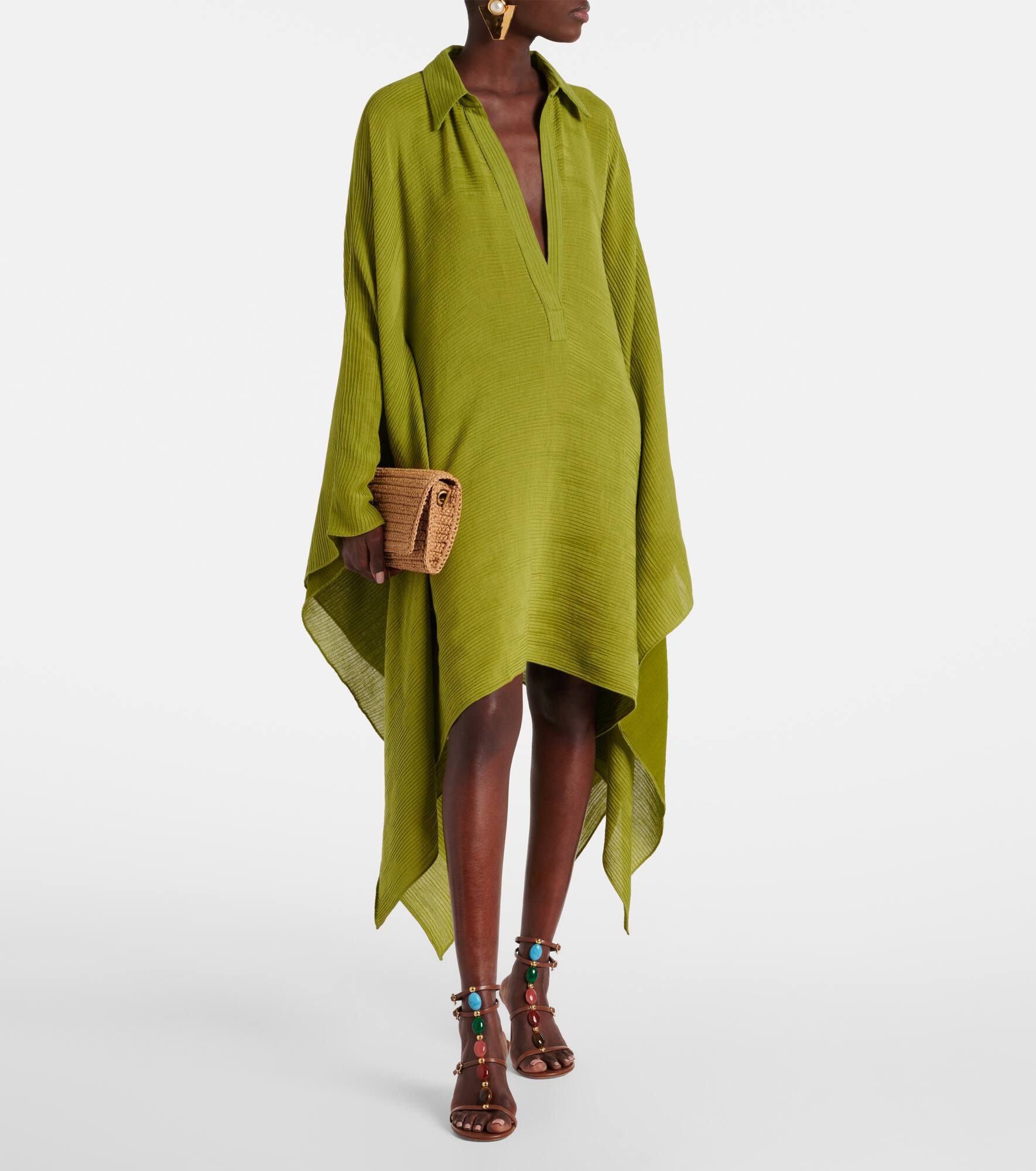Guadalupe pleated kaftan - 6