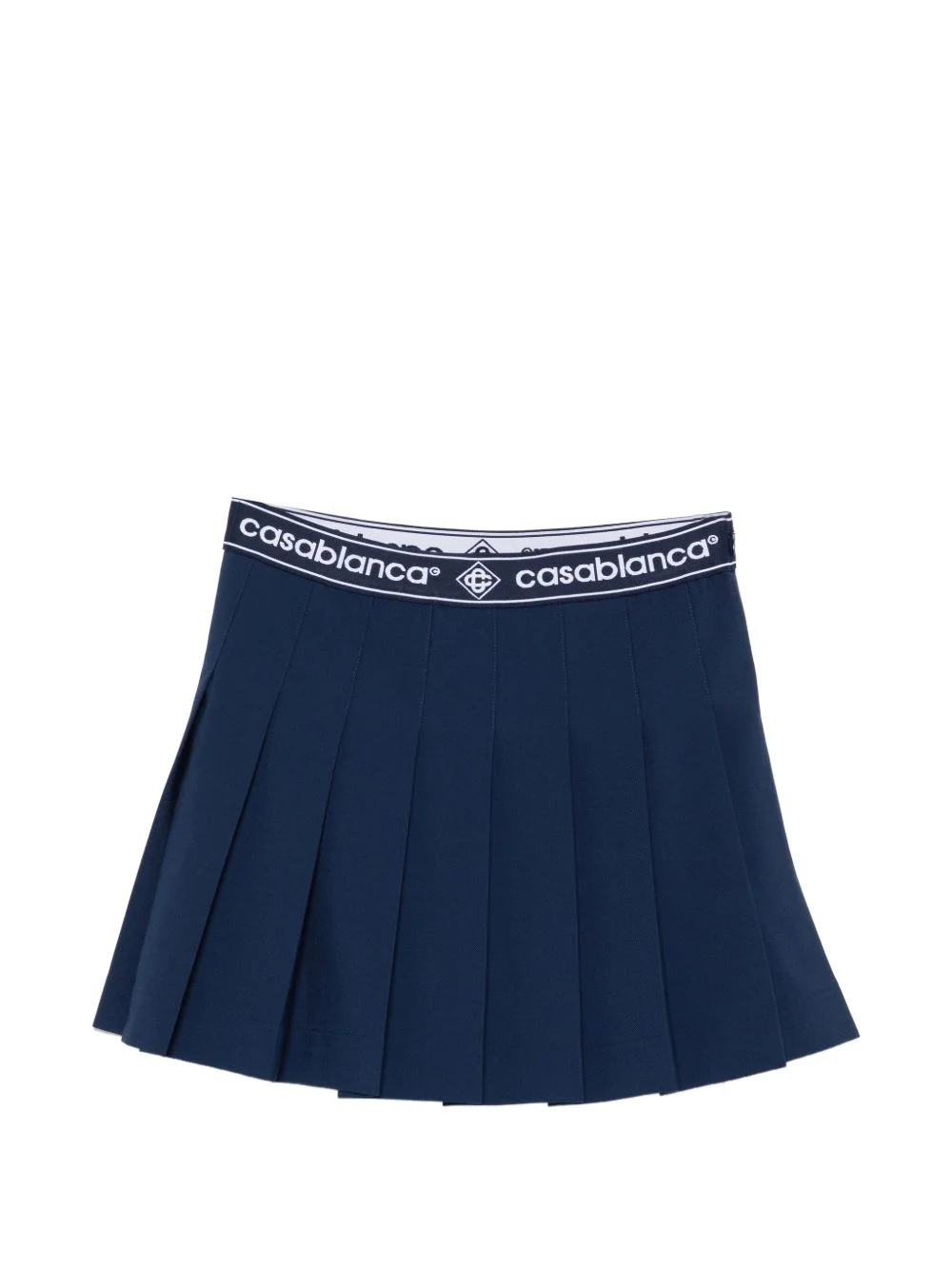 logo-waistband mini skirt - 1