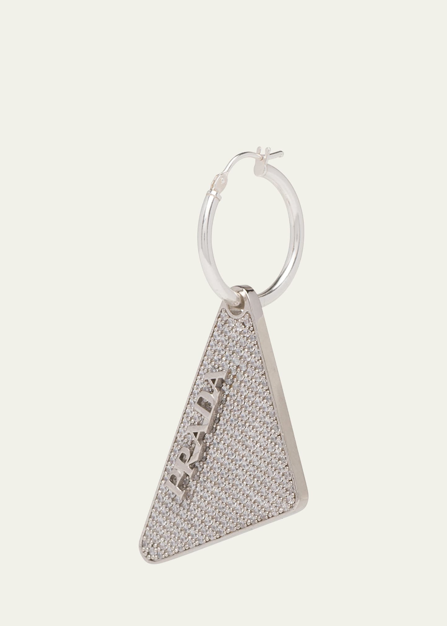 Crystal Logo Symbole Left Earring - 2
