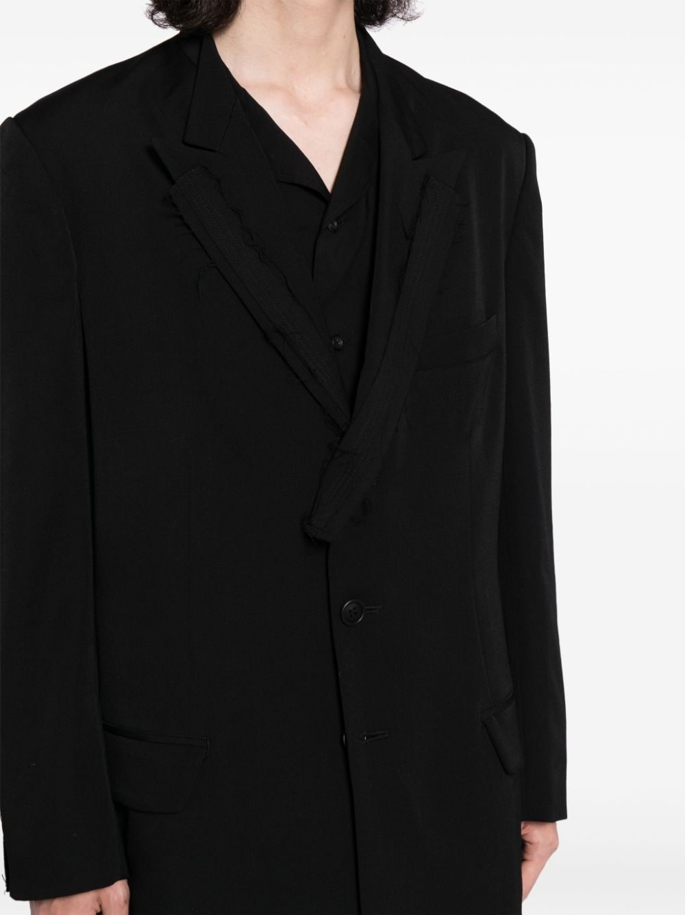 single-breasted wool jacket - 5