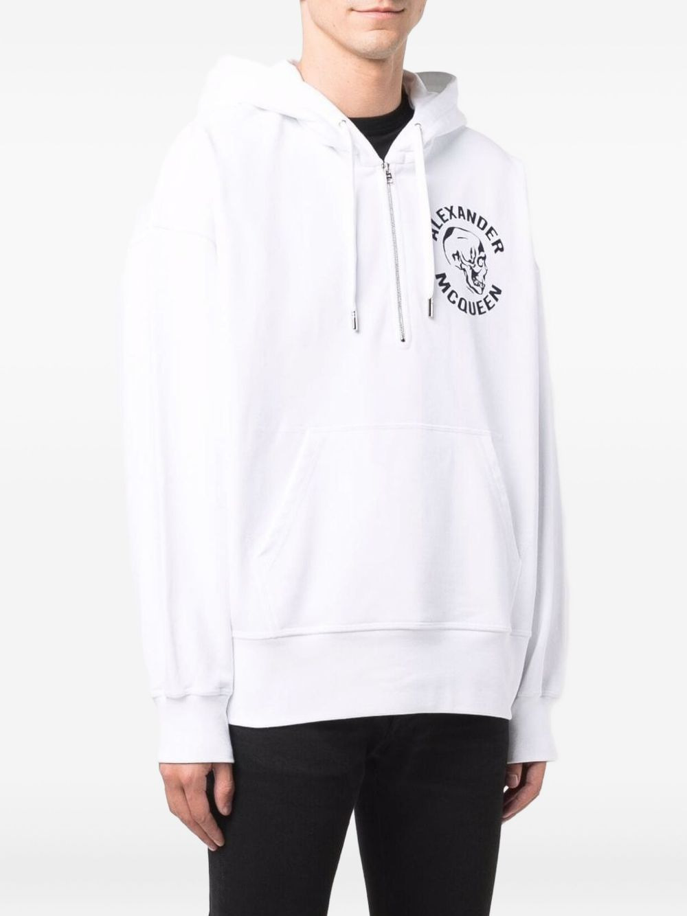 skull-print hoodie - 2
