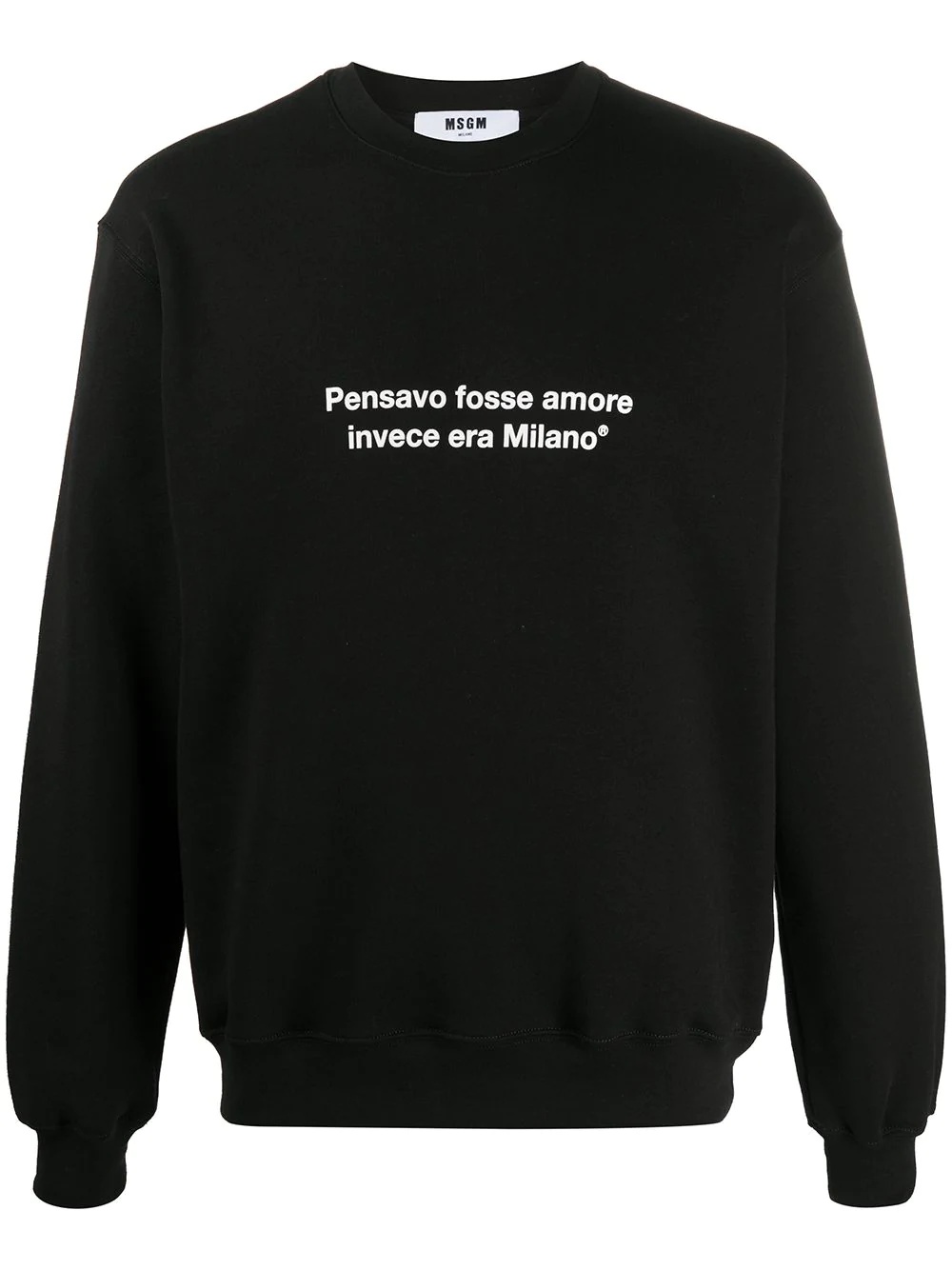 slogan print sweatshirt - 1