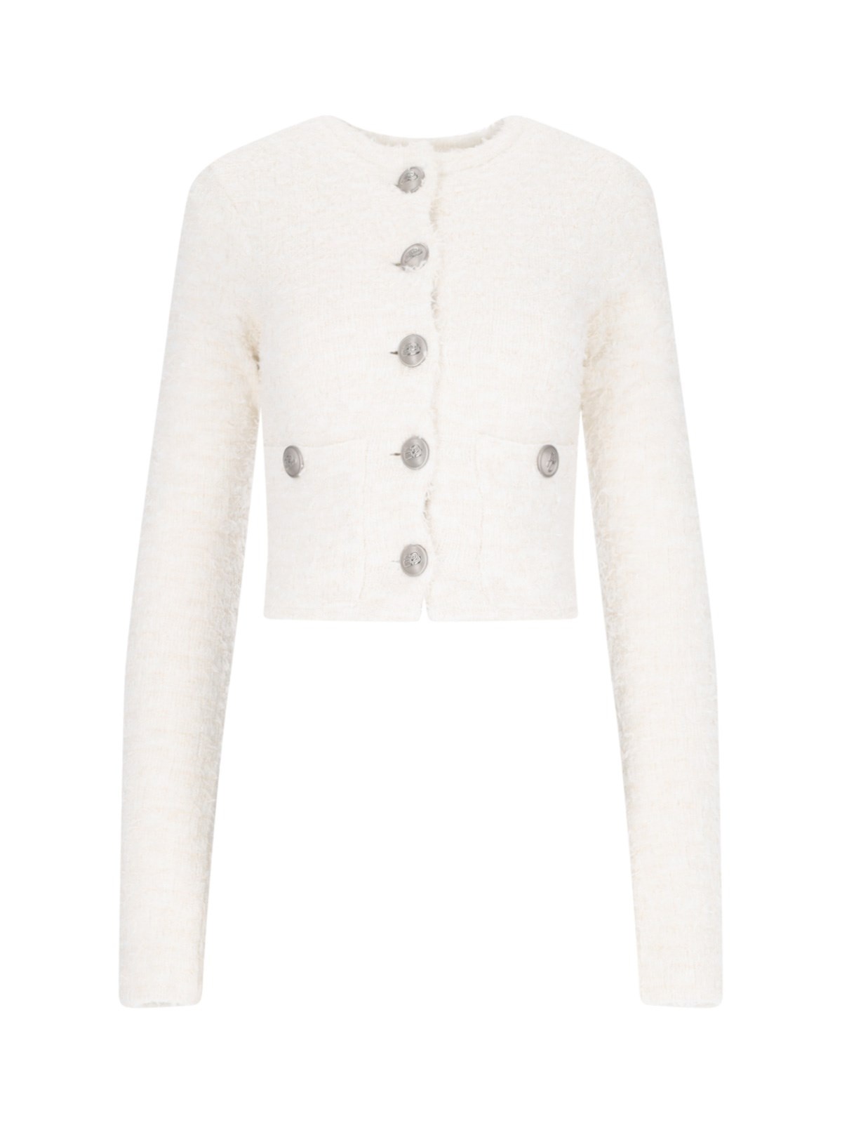 BUTTON CROP CARDIGAN - 1